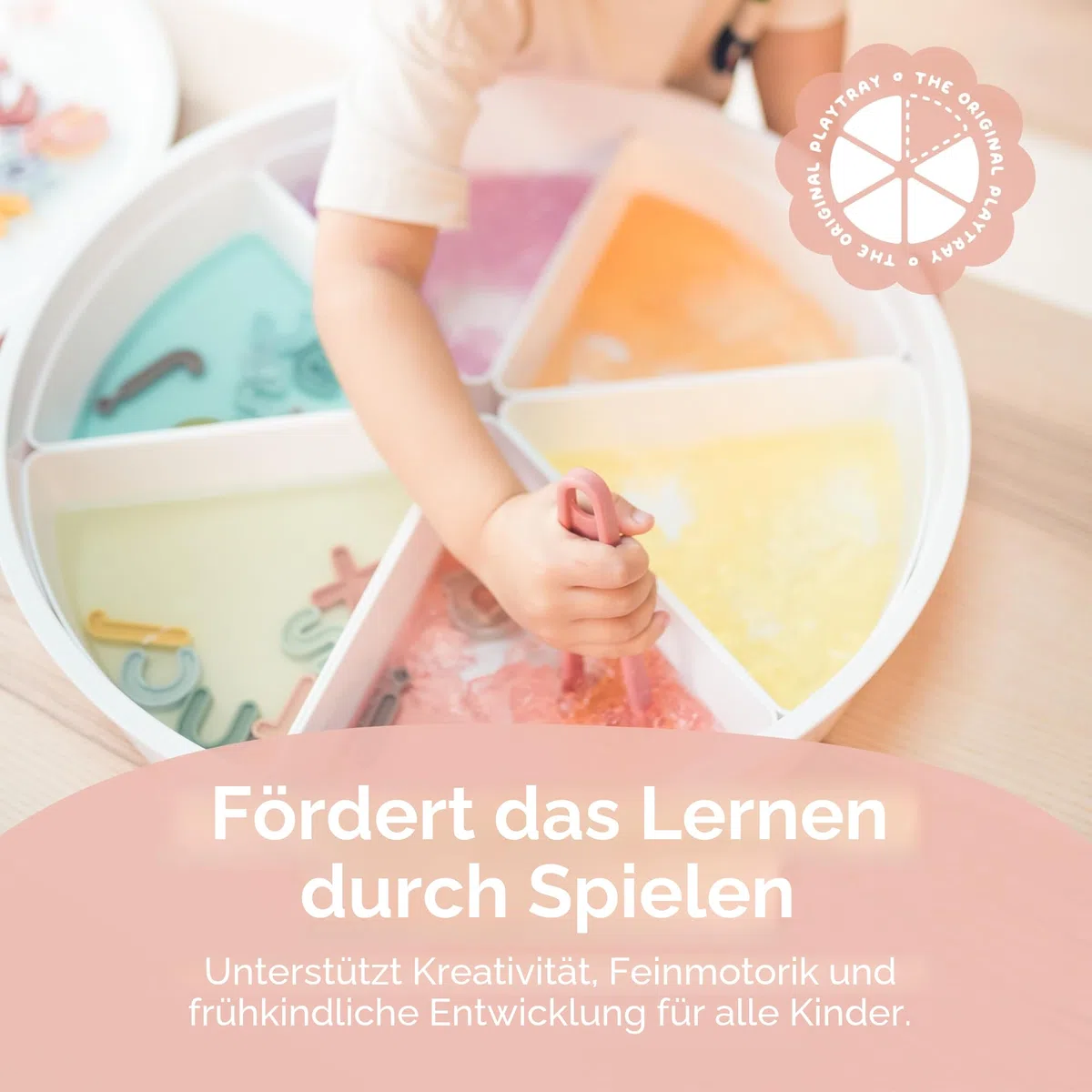 Inspire My Play Explorer-Paket - Sensory Bin mit Deckel und herausnehmbaren Aufbewahrungseinsätzen