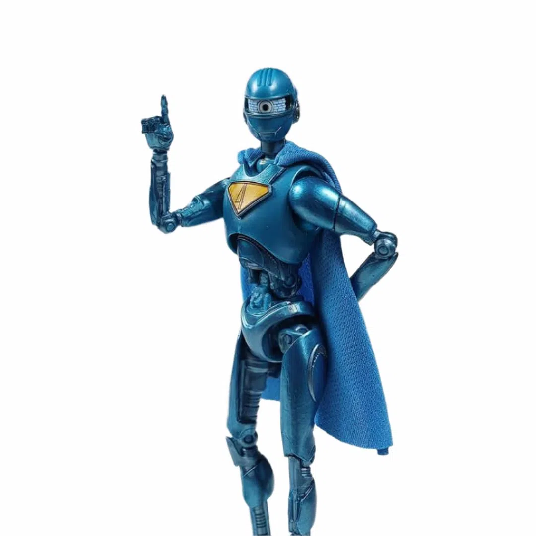 McFarlane Superman (2025) DC Multiverse Deluxe Actionfigur Superman Robot (Red Platinum Edition) 18 cm