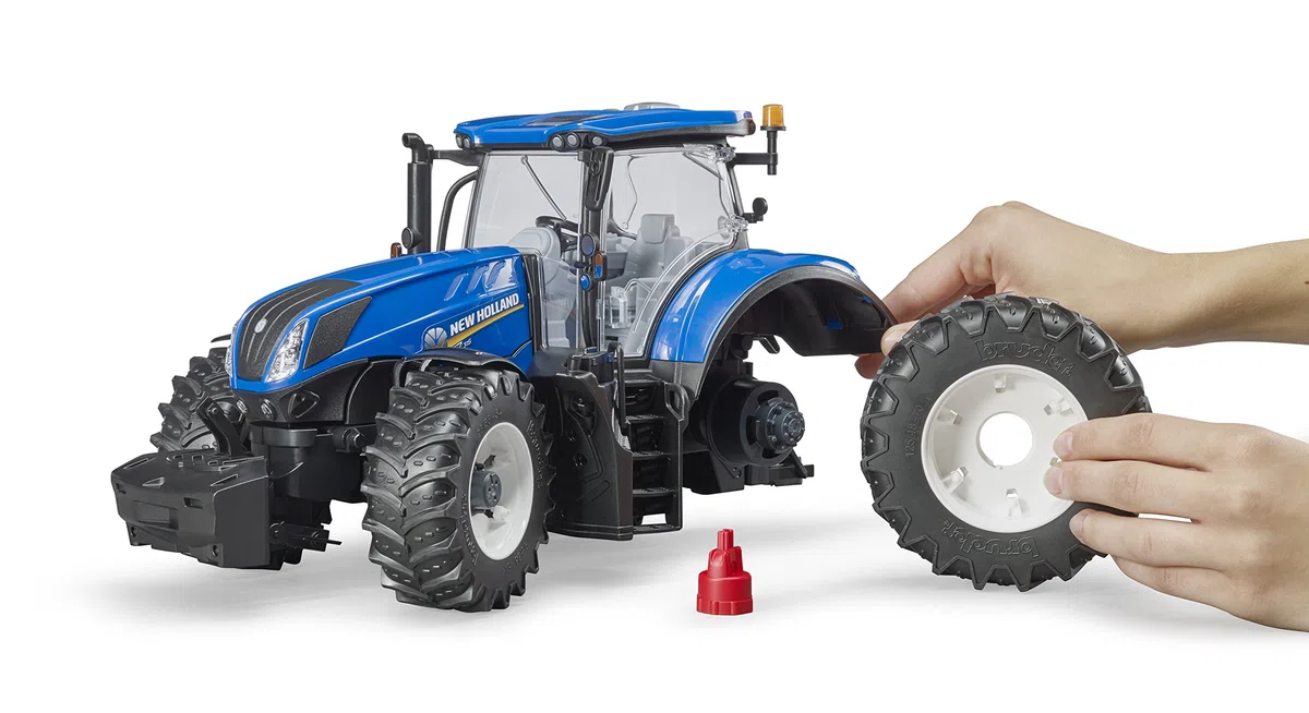 bruder 03120 - New Holland T7.315-1:16 Bauernhof Landwirtschaft Traktor Trecker Schlepper Bulldog bworld Spielzeug Fahrzeug
